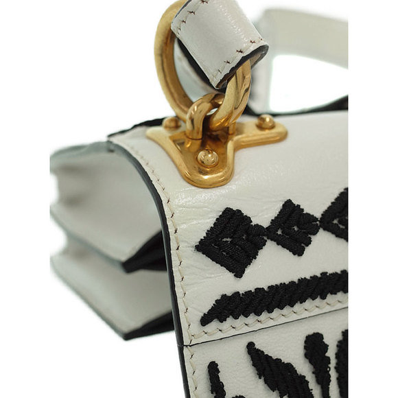 Prada Embroidered Cahier Shoulder Bag - Picture 6 of 9